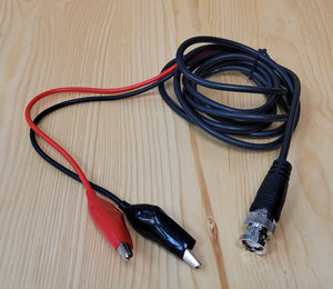 BNC to Black and Red Alligator Clips (6 ft)