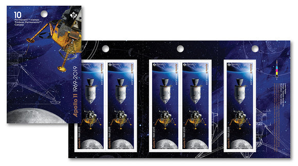 Apollo 11: Permanent Domestic stamps - Booklet of 10