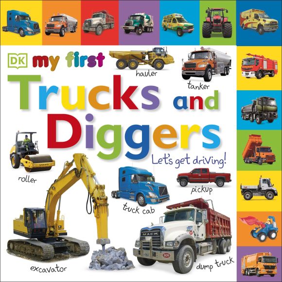Tabbed Board Books: My First Trucks and Diggers