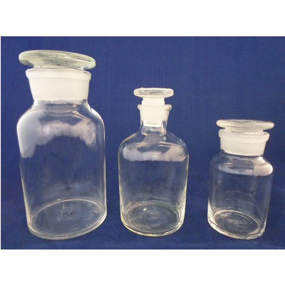 Glass Bottle Reagent with Glass Stopper