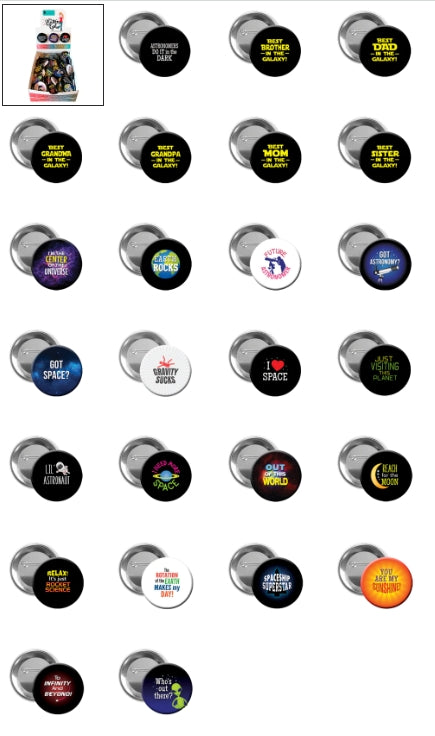 Space Buttons by The Button Gal